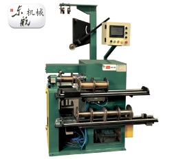 Automatic wheel change take-up machine